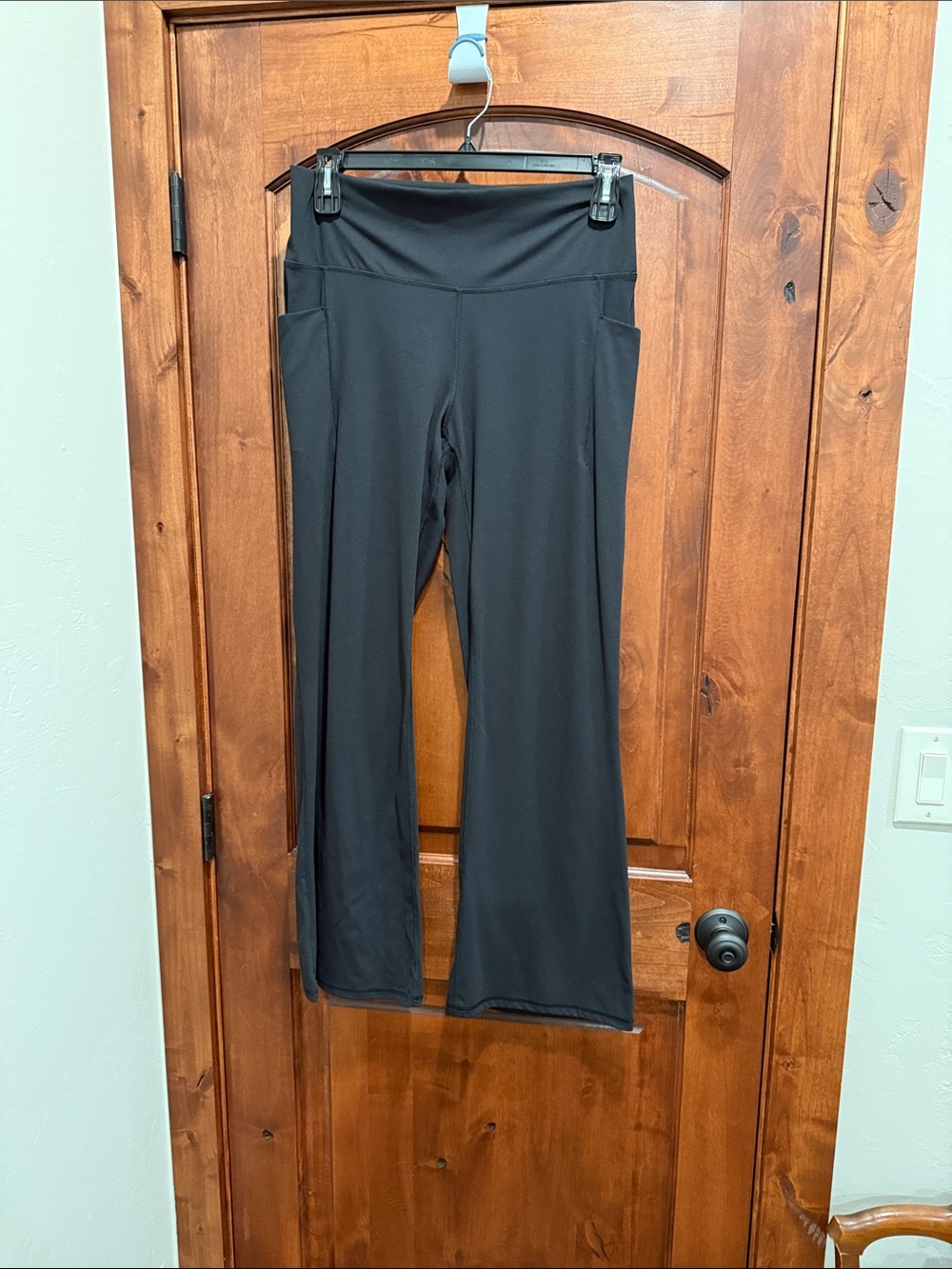 Women’s Black Stretch Wide-Leg Active Pants